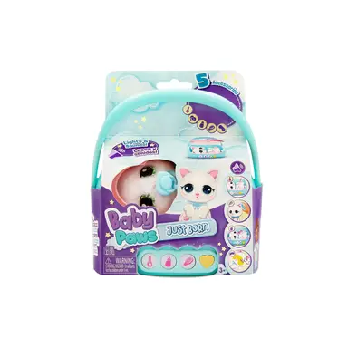 Baby Paws Just Born Cat Plush with Carrier