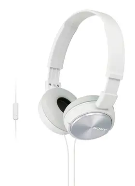 Sony MDR-ZX310APW Casque supra-auriculaire 3,5 mm avec micro, Blanc