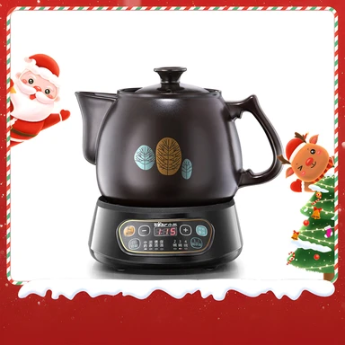 Bear 3,5L Slimme Automatische Kruidenkoker – One-Touch Chinese Kruidendecoctie, Keramisch en Geurvrij, Bescherming tegen Overkoken en Droogkoken, Multifunctioneel voor Soep en Wellness