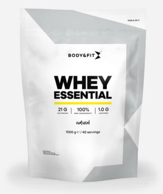Body&Fit Whey Essential Poudre protéinée saveur nature - 1 kg