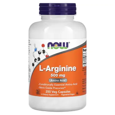 NOW Foods L-Arginine, 500mg - 250 Capsules