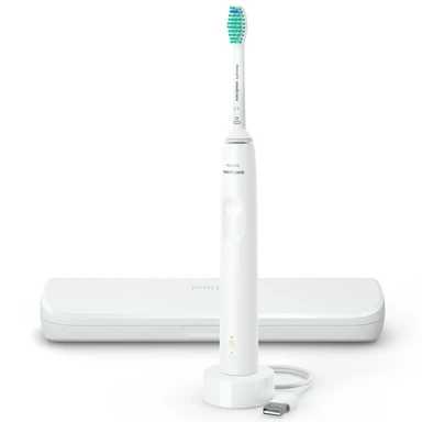 Brosse à dents électrique Philips Sonicare Série 3100 Noir, étui de voyage, HX3673/13