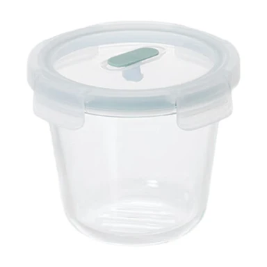 ochama x J.ZAO Hoge Borosilicaatglas Voedselcontainers - Magnetron- en Ovenbestendig, 700ml Rond 700 ml , Hoog Ontwerp