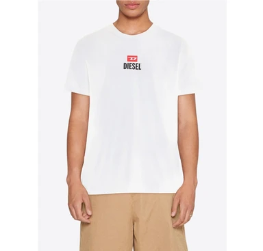 DIESEL T-JUST -SMALL-NEW D LOGO T-SHIRT L
