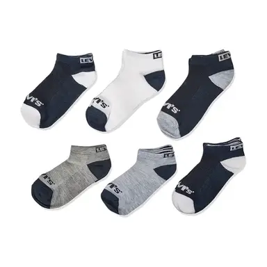 Levi's kindersokken LHN BOX TAB low cut 6 PK dress blues 9