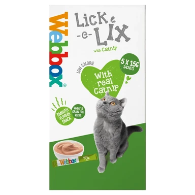 Webbox Lick-E-Lix with Real Catnip 5 x 15g