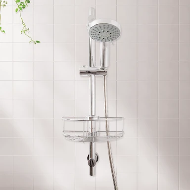 Croydex Clip On Shower Riser Rail Basket