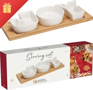 Koopman Serveerset Kerst 4st