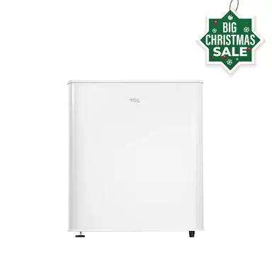 TCL Mini Fridge 45L, Table Top Fridge, Compact Wine&Beers Cooling, Adjustable Feet [Energy Class E] RF60DWE0