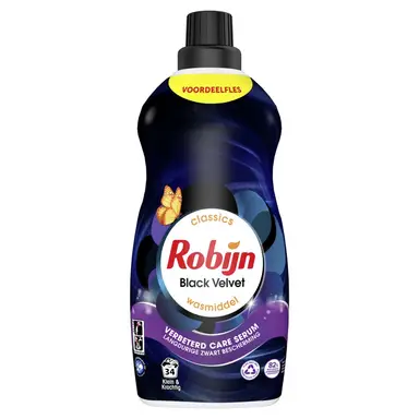 Robijn Klein & Krachtig Classics Black Velvet Wasmiddel Voordeelfles 1,19 L 34 Wasbeurten