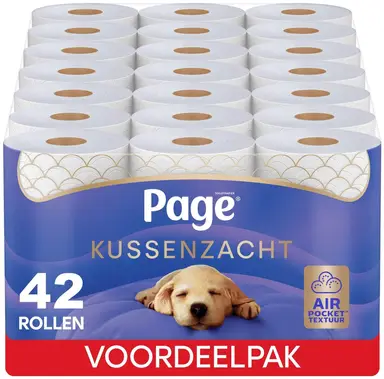 Page Toiletpapier - Kussenzacht wc papier - 42 rollen -  Voordeelverpakking