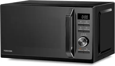 Toshiba 20L Combination Digital 800W Microwave with 1000W Grill, Mirror Door, 5 Power Levels, 8 Auto Menus, Black - MW3-AG20PF(MB)