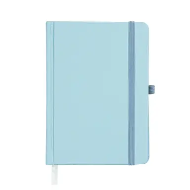 Jubiluu A5 Floral Fabric Hardcover Lined Notebook - 96 Sheets (102g offset paper)， Bookmark & Elastic Band - Classic Cream Ruled Journal for Writing， School， Office， and Gifts-Peach Blossom