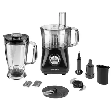 DAEWOO 2-in-1 Food Processor and Blender - 750W - Black - 2L Bowl & 1.8L