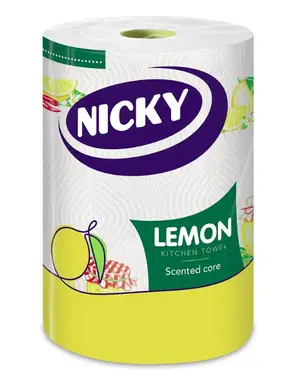 Nicky Lemon Kitchen Towel, 2-Ply, 1 Roll