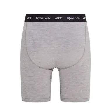 Reebok RBK sportboxershorts (lange versie) - zwart/wit/grijs gemêleerd - M
