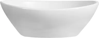 DeerValley Bathroom Sink Oval Ceramic Vessel Sink Practical Hygienic Combines Style and Function, Ideal for Modern Bathroom Design 406 x 330mm White