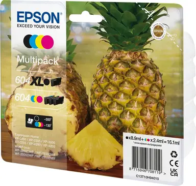 Epson 604XL inktcartridge 4 stuk(s) Origineel Hoog (XL) rendement Zwart, Cyaan, Magenta, Geel