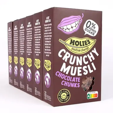 Holie's Crunchy Muesli Chocolate Chunks - 6 x 400g