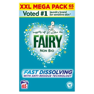 Fairy Non Bio Washing Powder 3.575kg, 65 Washes