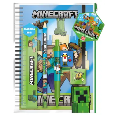 Minecraft Characters A5 Bumper Stationery Set