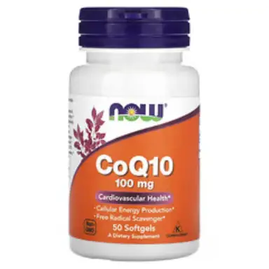 NOW Foods CoQ10, 100mg - 50 Softgels