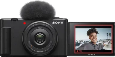 Sony vlogcamera ZV-1F | digitale camera (kantelbaar scherm， 4K video， slowmotion， vlogfuncties) - zwart [Launch Deal: Tot 10% korting]