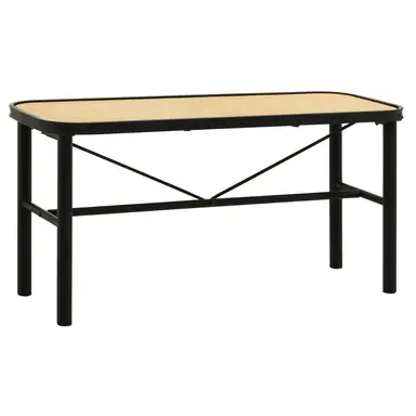 Interiors by Premier Bench Depok Black/Rattan