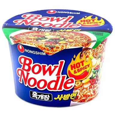 Nongshim Bowl Noodle Soup (Hot & Spicy) 110g 