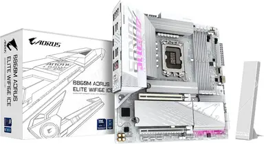GIGABYTE B860M AORUS ELITE WF6E ICE Motherboard