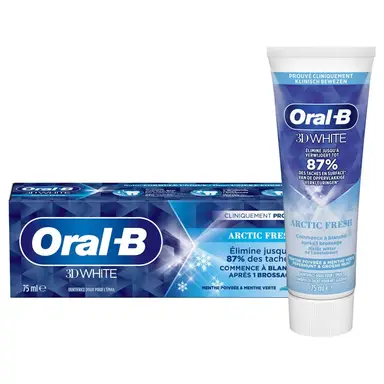 ORAL-B 3D White - Dentifrice Arctic Fresh - 75 ml