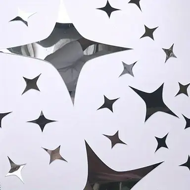 32pcs PVC mirror sticker ceiling wall lamp mirror decoration