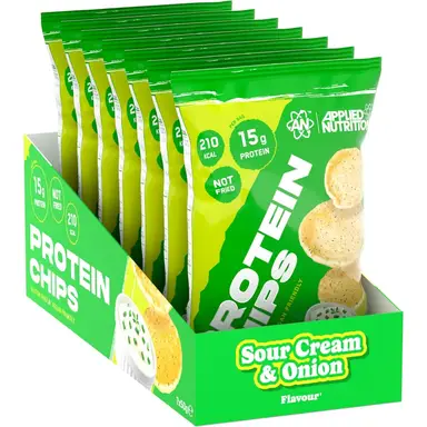 Applied Nutrition High Protein Chips Sour Protein Nutrition Cream & Chive Flavour - 7 x 50g