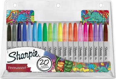 Sharpie - Permanent Marker Fine Exclusive Colour 20-Blister (2061128)
