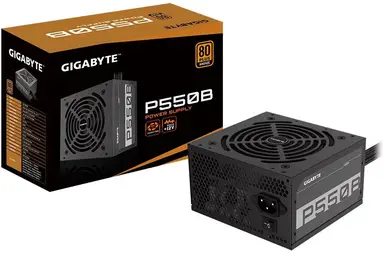 Bloc d’Alimentation Gigabyte P550B 550W ATX 20+4 Broches - Noir