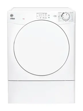 Hoover H-Dry 300 9kg Vented Tumble Dryer – White | C Energy Rated | Sensor Dry | NFC One Touch Connected (HLE V9LF-80)