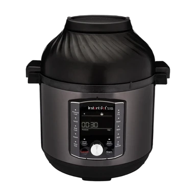 Instant Pot Pro Crisp 11-in-1 elektrische multicooker – snelkookpan, airfryer, slowcooker, stoommand, grill, dehydrator en sous-vide-apparaat – zwart roestvrij staal, 1500 W, 7,6 liter, Pro Crisp