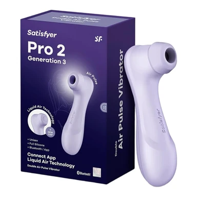Satisfyer Pro 2 Generation 3 Vibrator mit Connect App | Liquid-Air-Technologie | Leise, starke Klitorisstimulation | Druckwellenvibrator mit Vibrationen | Sexspielzeug Geschenk für Frauen | Dildo