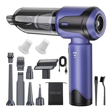 Powerful Cordless Car Vacuum Cleaner, Mini Portable Handheld Vacuum Cleaner 15000PA, 6000mAh Rechargeable with HEPA Filter, for Car, Home and Office, Compact, Lightweight