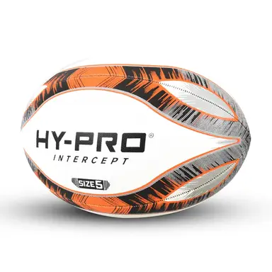 Hy-Pro Rugby Ball Intercept Orange Size 5