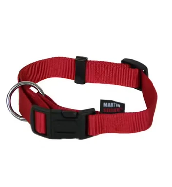 MARTIN SELLIER Basic halsband nylon rood 20-30x1 cm