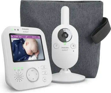 Philips Avent video babyfoon met camera, grijs/beige - SCD892/26