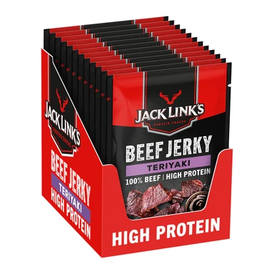 Jack Link's Beef Jerky Teriyaki - 12er-Pack (12 x 25 g)