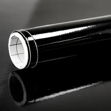 Fablon Sticky Back Plastic Black Gloss 0.45x2m