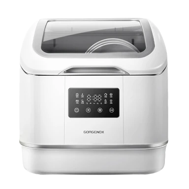 GORGENOX Desktop 3-Set Dishwasher, No Installation Required, High-Temperature Sterilization, Wash-Dry-Store All-in-One, Active Oxygen Fruit and Vegetable Wash, Small Household Dishwasher DW4-D30A
