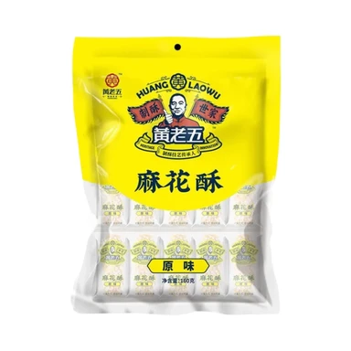 Huanglaowu Snacks croustillants à la fleur de sésame assaisonnés - 160 g