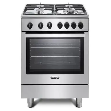 DeLonghi DSC 626G-1 60cm Gas Single Oven Cooker, Stainless Steel, A Rated