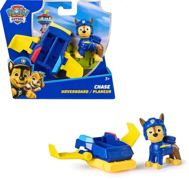 Spin Master Paw Patrol Actiefiguur Chase met Voertuig - 15 cm, Multicolor