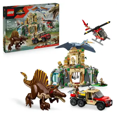 LEGO Jurassic World 76976 Spinosaurier & Quetzalcoatlus: Hubschrauber-Einsatz