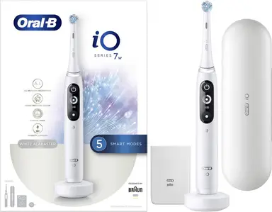 ORAL-B iO Serie 7 White Alabaster - Elektrische Tandborstel - Slimme Sensing AI-Reiniging